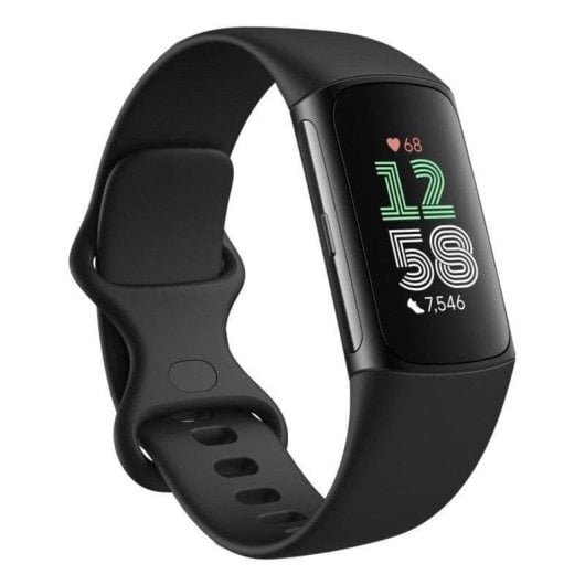 Bracciale attività Fitbit Charge 6 AMOLED GPS NFC Bluetooth AMOLED Nero 7 giorni cardio SpO2