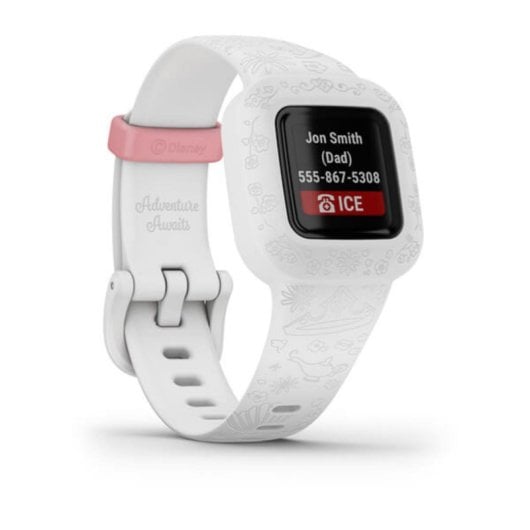 Pulsera de actividad Garmin vivofit jr. 3 pantalla MIP 112x112, monitor cardiaco, blanca, resistente al agua
