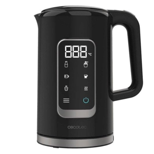 Bollitore Cecotec Thermosense 500 Touch 1.7L 2200W Display Touch Nero Acciaio