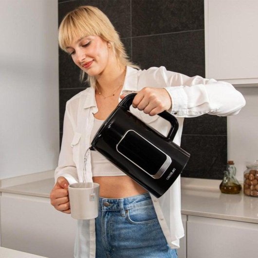 Bollitore Cecotec Thermosense 500 Touch 1.7L 2200W Display Touch Nero Acciaio