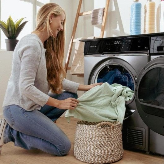 Secadora bomba de calor Cecotec Bolero DressCode Dry 8400 Steel 8kg A++ Full Touch Silence