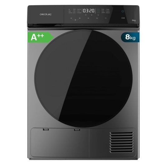 Secadora bomba de calor Cecotec Bolero DressCode Dry 8400 Steel 8kg A++ Full Touch Silence
