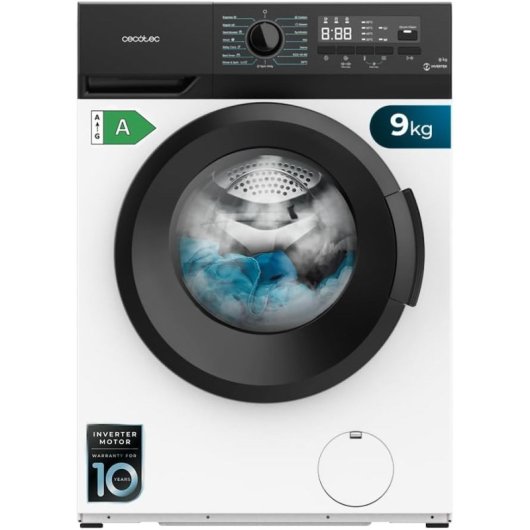 Lavadora Cecotec Bolero DressCode 8300 Inverter A 8kg 1400rpm Motor Inverter Plus Vapor