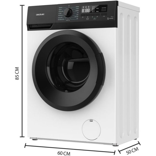 Lavadora Cecotec Bolero DressCode 8300 Inverter A 8kg 1400rpm Motor Inverter Plus Vapor