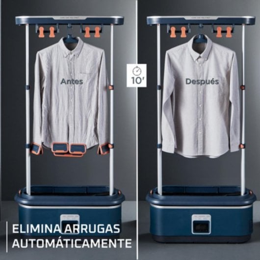 Vaporizador erguido Rowenta Care For You First 1.2L 1500W Elimina arrugas y desinfecta compacto