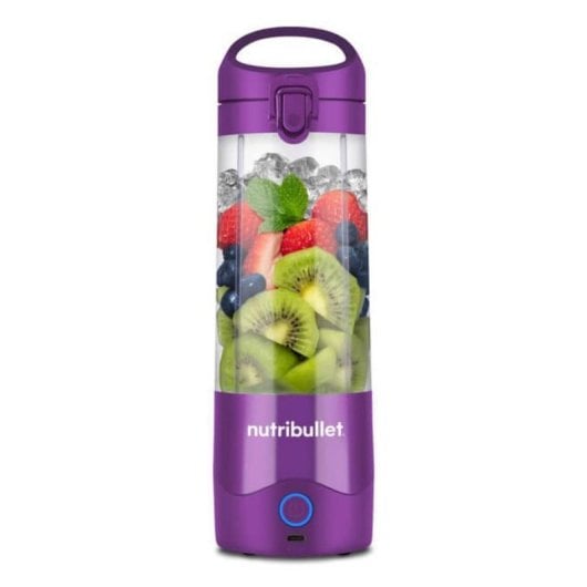 Liquidificador Portátil NutriBullet NBP003PU 475ml Tritan USB-C 2000mAh Picador de Gelo Púrpura