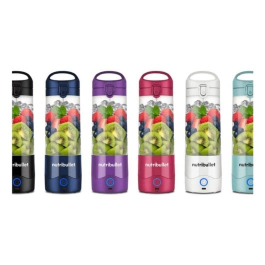 Liquidificador Portátil NutriBullet NBP003PU 475ml Tritan USB-C 2000mAh Picador de Gelo Púrpura