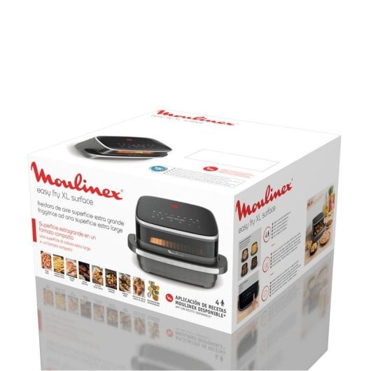 Freidora de aire Moulinex AL402H 1kg 2200W con temporizador LCD y 10 programas