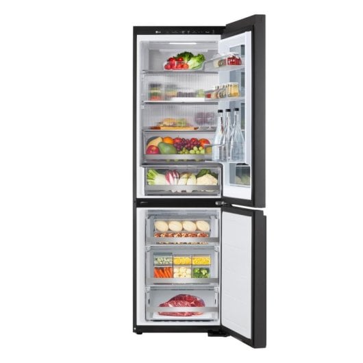 Frigorífico LG Combi No frost 186cm 349L C Negro Instaview DoorCooling+