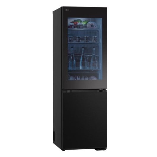 Frigorífico LG Combi No frost 186cm 349L C Negro Instaview DoorCooling+