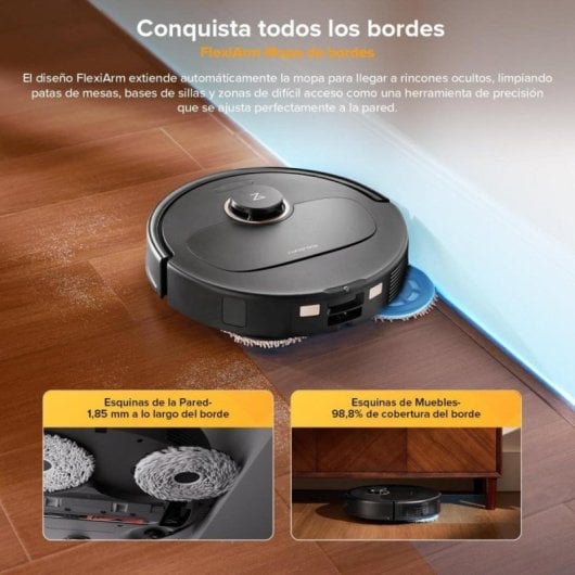 Robot aspirador Roborock Qrevo S5V 12000Pa triple antienredos fregado FlexiArm base multifunción