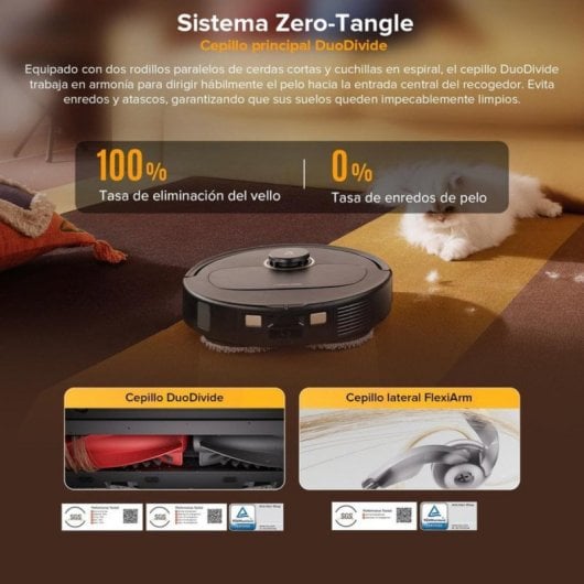 Robot aspirador Roborock Qrevo S5V 12000Pa triple antienredos fregado FlexiArm base multifunción