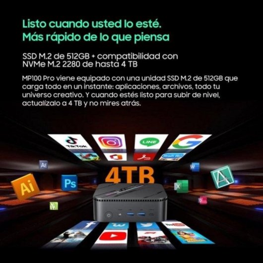 Mini PC Blackview MP100 Pro Intel Core i5-12450H 16GB 512GB SSD UHD Windows 11 Pro