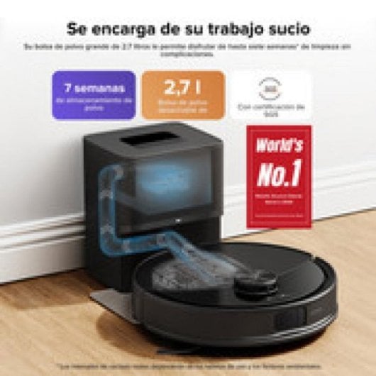 Robot aspirador Roborock Q10 S5+ 10000Pa Fregado VibraRise 2.0 Navegación LiDAR Negro