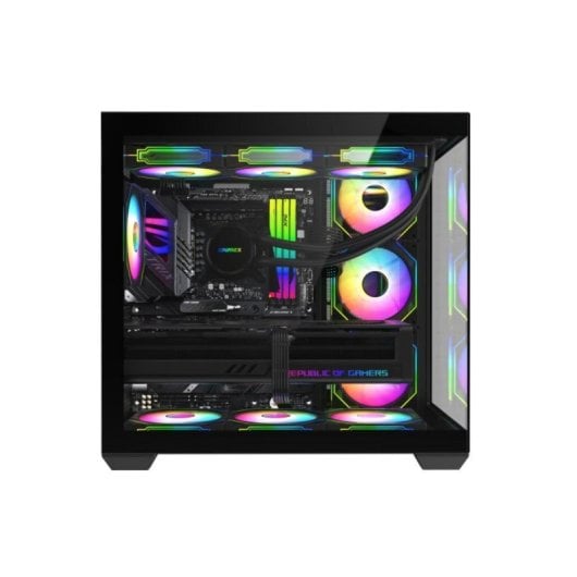 Caja SUPRA GAMING HURACAN95 ARGB Negra ATX 4 Ventiladores Cristal Templado USB 3.0