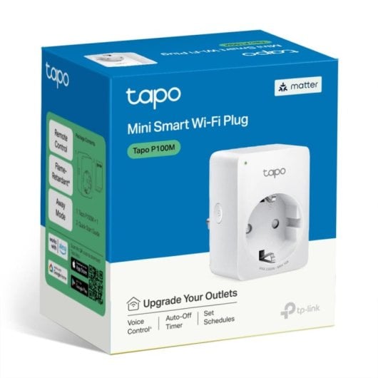 Tomada Inteligente TP-Link TAPO P100M Branco Interior Bluetooth Wi-Fi