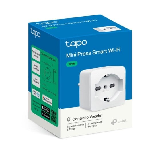 Steckdose TP-Link Tapo TP10 Weiß WLAN Wi-Fi 4 Smart Steckdose Innenbereich Steckdose TP-Link Tapo TP10 Weiß WLAN Wi-Fi 4