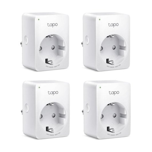 Enchufe inteligente TP-Link Tapo P110 Wi-Fi 16A 3680W Control por Voz 4 Pack