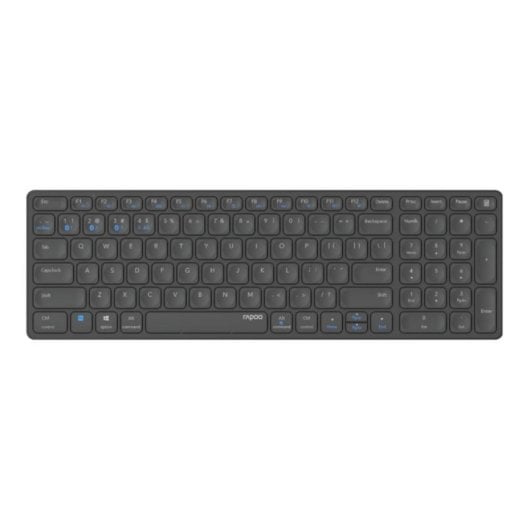 Kabellose Tastatur Rapoo E9700M Bluetooth 3.0-5.0 Aluminium Schwarz Kabellose Tastatur Rapoo E9700M Bluetooth 3.0-5.0 Aluminium Schwarz