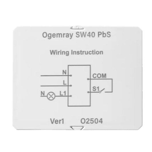 Relè Intelligente Shelly SHELLY_PBS_SW40 6000 W 25 A Bianco HTTPS TLS