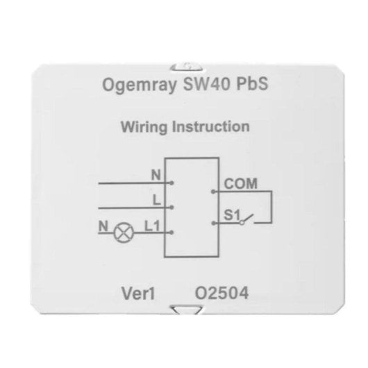 Relais Wi-Fi Shelly PBS SW40 Contrôle de l’éclairage, Suivi de l’énergie, Protection contre les surcharges