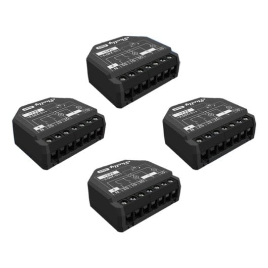 Smart Switch Shelly 2PM Gen3 Wireless Schutzfunktionen Schwarz