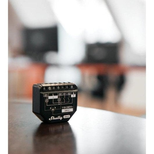 Relais Wi-Fi Shelly 2PM Gen3 Wi-Fi Bluetooth Contrôle des volets et de l’éclairage, Suivi de l’énergie, Encastrable