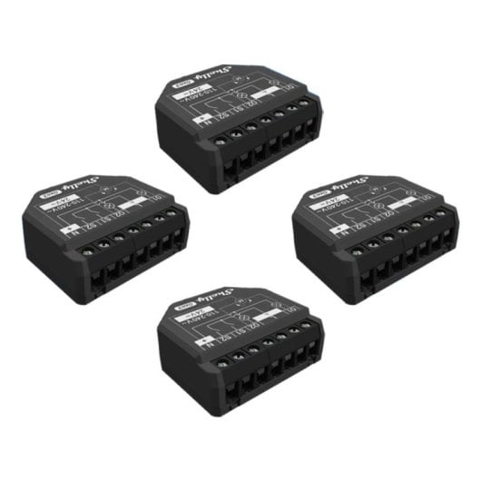 Relais Wi-Fi Shelly 2PM Gen3 Wi-Fi Bluetooth Contrôle des volets et de l’éclairage, Suivi de l’énergie, Encastrable