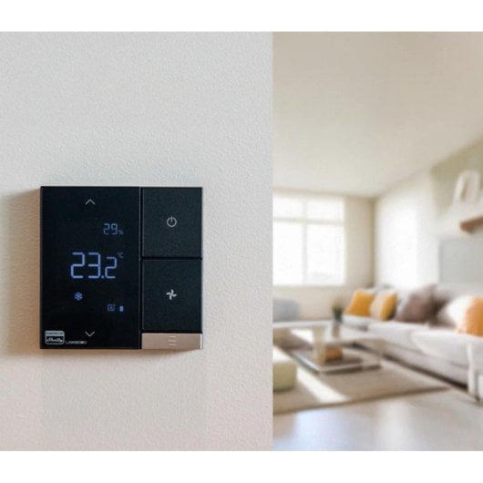 Termostato Digital Shelly LinkedGo WiFi Bluetooth Negro Control 5-35°C