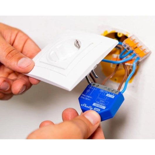 Relais Wi-Fi Shelly 1 Gen4 Connectivité Wi-Fi, Bluetooth, ZigBee Contrôle de l’éclairage, Encastrable, Pack 2