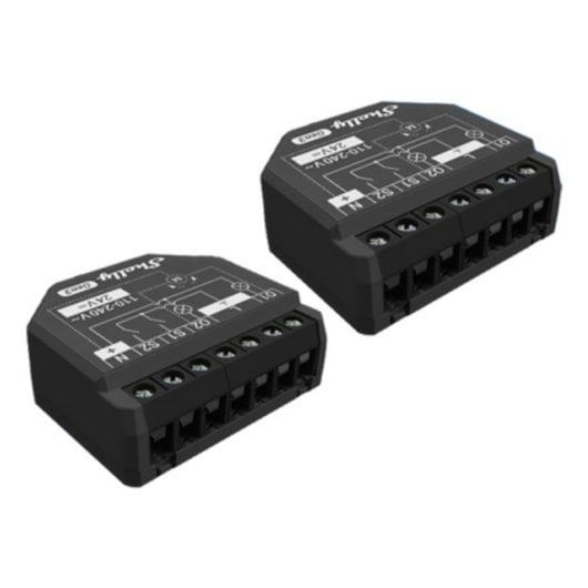 Relais Wi-Fi Shelly 2PM Gen3 Wi-Fi Contrôle de l’éclairage et des volets, Suivi de l’énergie, Encastrable