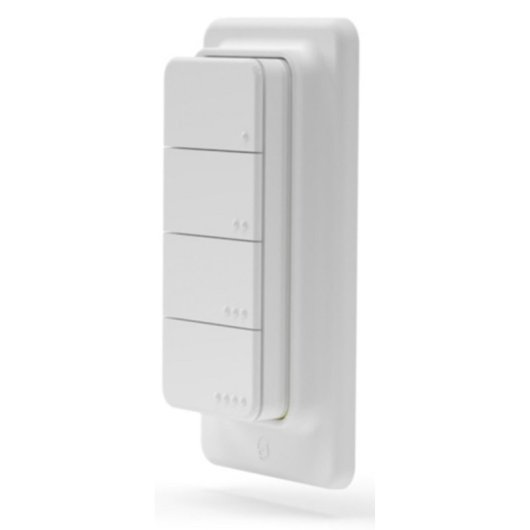 Botão Inteligente Shelly BLU RC Button 4 Branco Plástico Wireless Bluetooth 4.2