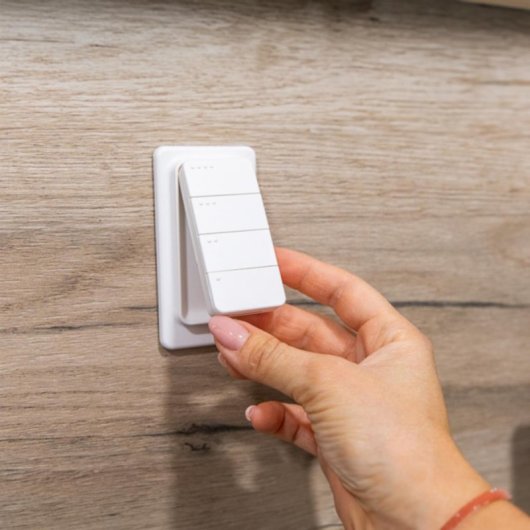 Botão Inteligente Shelly BLU RC Button 4 Branco Plástico Wireless Bluetooth 4.2