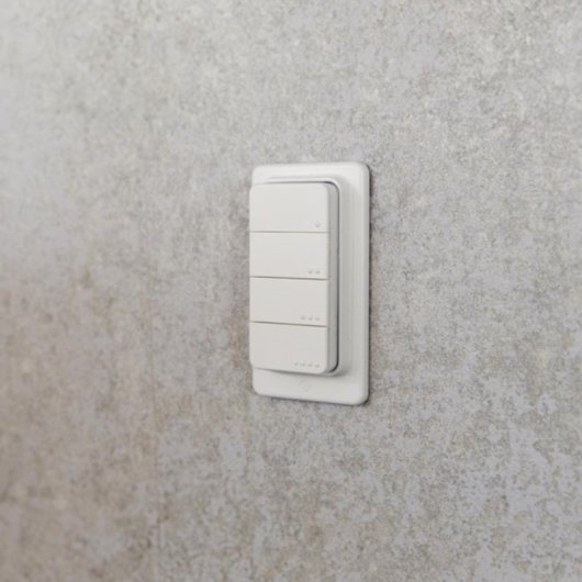 Botão Inteligente Shelly BLU RC Button 4 Branco Plástico Wireless Bluetooth 4.2