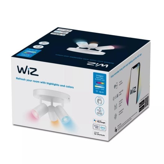 Foco Inteligente WiZ Imageo 3 Cabeças Ajustáveis LED Branco regulável 2200K-6500K