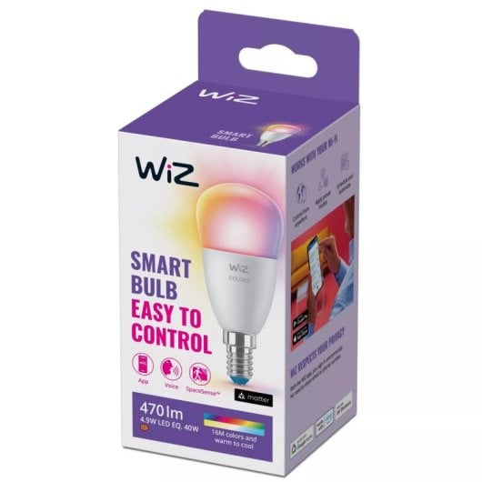 WiZ Bombilla Intelligente E14 P45 4,9W 2200K 470lm