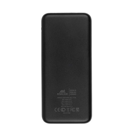 Powerbank Rivacase VA2041 10000mAh Polímero de Litio 3 Dispositivos 10W USB-C Negro