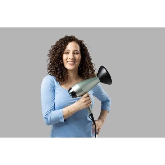 Professioneller Ionen Föhn Remington AC5860 Botanicals 2300W 3 Temperaturstufen 2 Geschwindigkeiten Diffusor Schwarz Silber