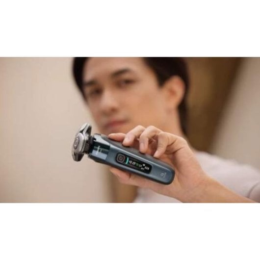 Aparelho de Barbear Philips i9000 Azul Wet & Dry SkinIQ Rotativo Bluetooth