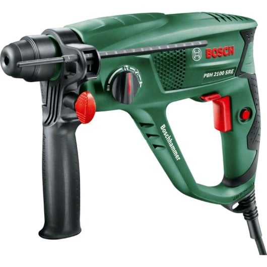 Martillo Perforador Bosch PBH 2100 SRE SDS Plus 2300RPM 1,7J 550W Reversa Estuche
