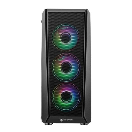 Torre SUPRA GAMING GTI 95 Mesh 4 Ventiladores ARGB Cristal Templado EATX Negro