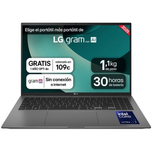 LG Gram 14Z90T Intel Core Ultra 7 255H 16GB 1TB SSD 14" 30h Windows 11 Home