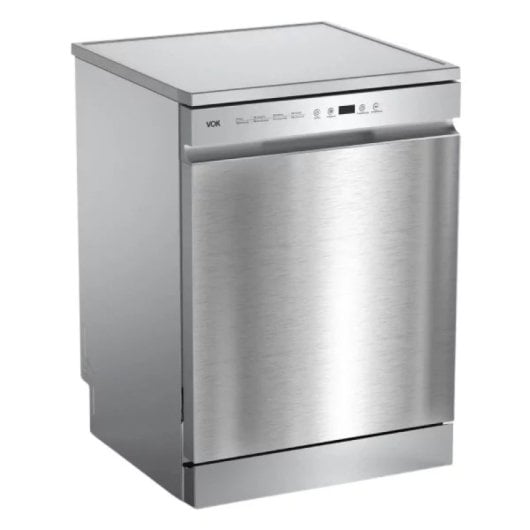 Lavavajillas VOK EVD-14FCSAD 14 Cubiertos Libre Instalación LED 8 Programas 47dB Aquastop Clase C