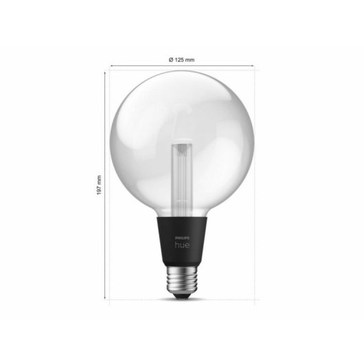 Ampoule intelligente Philips 929003151202 E27 Globe Transparent Bluetooth/Zigbee Variable
