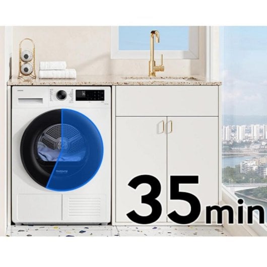 Sèche-linge Samsung DV90DG52A0AEEP 9Kg Pompe à chaleur Blanc