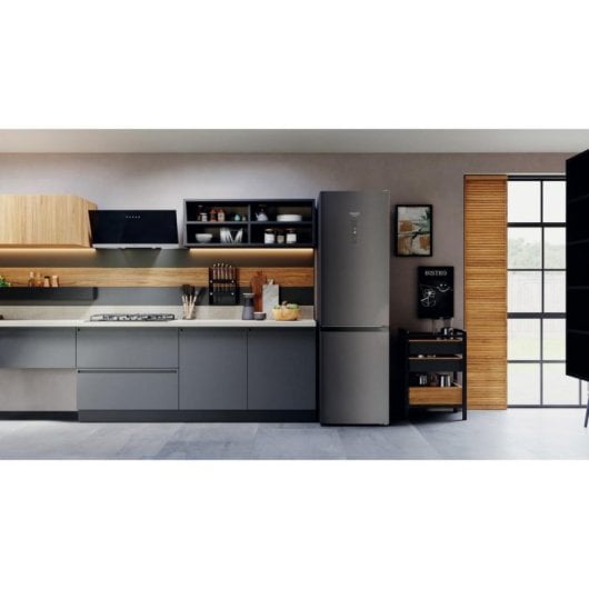 Nevera Hotpoint HAFC-9-TT-43-SKO-3 367L NoFrost Negro Active Fresh Multitemperatura