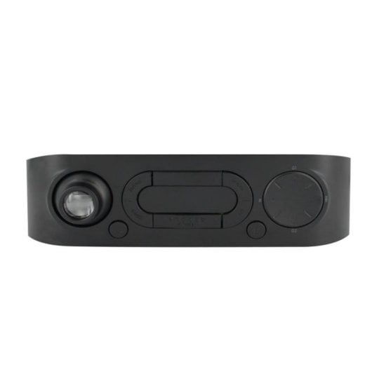 Réveil Radio FM Projeté avec Alarme Double et Luminosité Ajustable