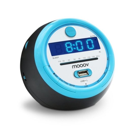 Réveil Multifonction avec Projection, Alarme, Radio FM et Entrée USB