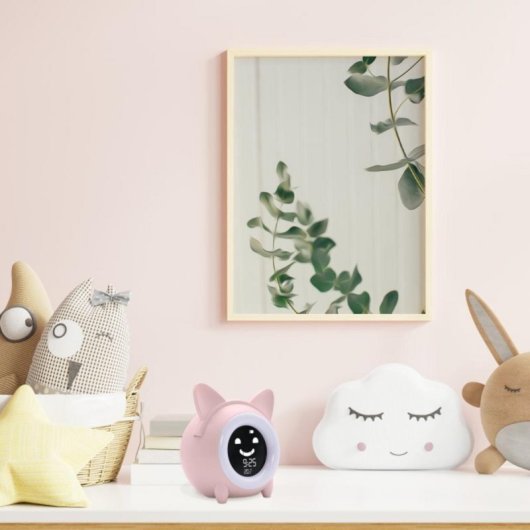 Réveil enfant METRONIC, veilleuse, écran LCD éducatif, USB compact
