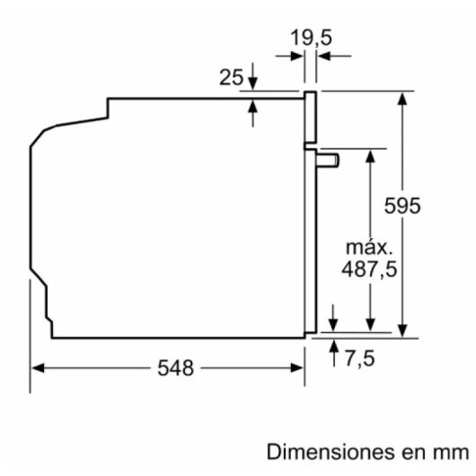 Horno eléctrico Balay 3HA5129B3 71L Blanco con autolimpieza hidrolítica y pantalla